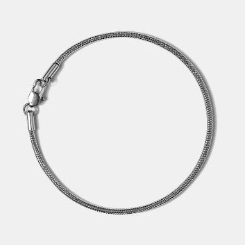 Elegatto Snake Chain Bracelet Silver 2mm SML